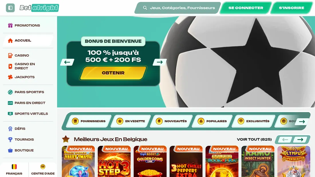 Betalright: javno dostupno casino predvorje